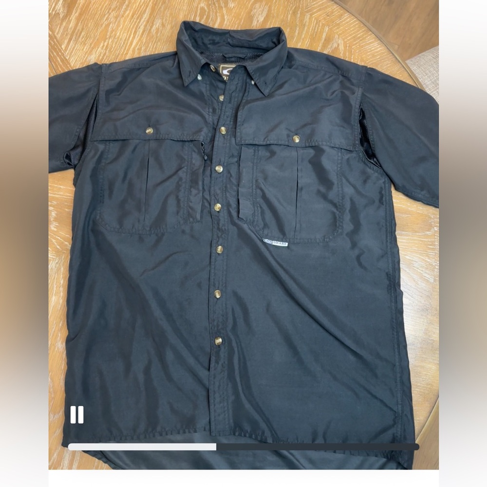 Drake waterfowl Black fishing shirt